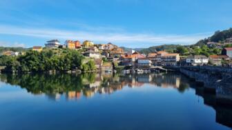 Caldas de Reis Fluss Galizien Spanien