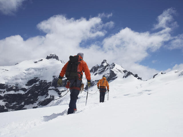 Seilschaft auf Hochtour