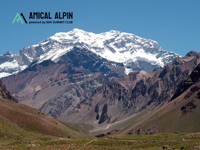 Expedition - Blick auf den Aconcagua in Argentinien