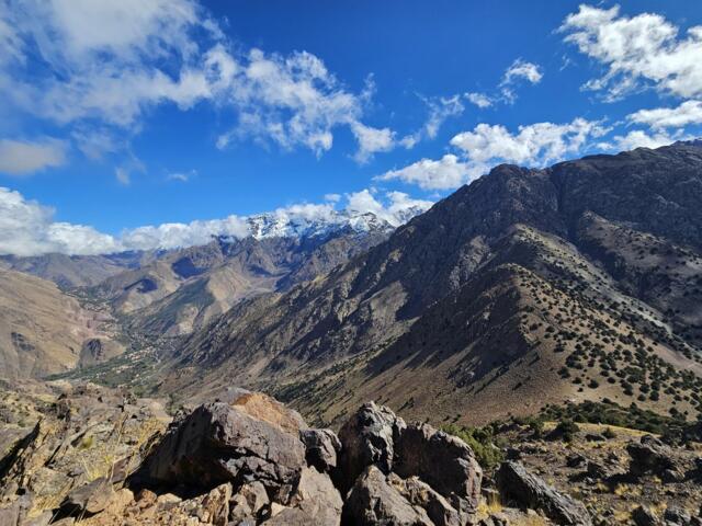 Blick auf Imlil im Hohen Atlas