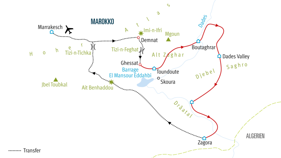Die Karte der Tour RAMATL.