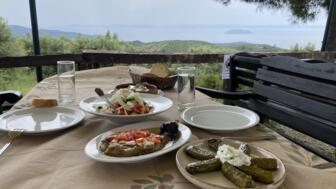 Griechische Mezes auf Chalkidiki