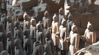 Terracotta Armee Skulpturen in Xian, Bestatuungskunst von Quin Shi Huang