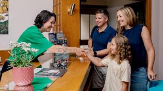 Begrüßung im Alpine B&B im Pitztal