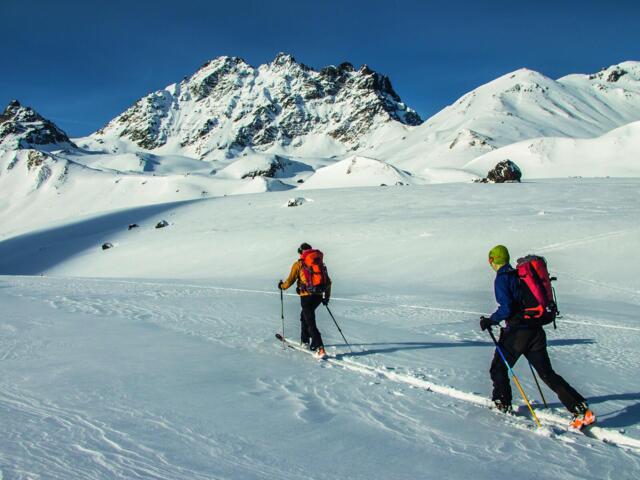 Skitourengeher bei besten Verhältnissen