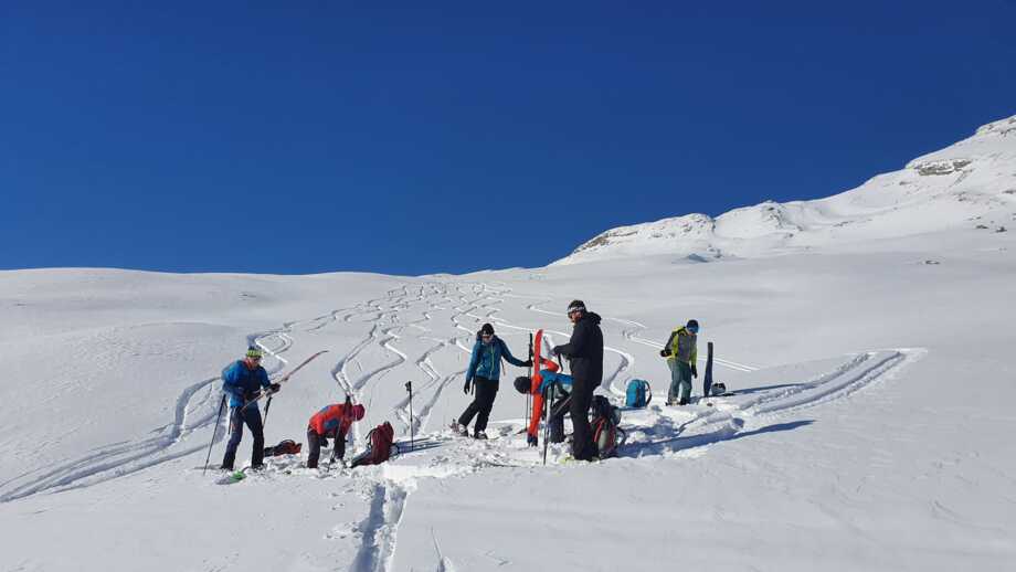 Aufstieg Skitour Fanesgruppe