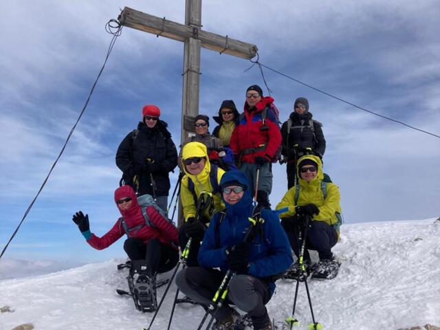 Schneeschuhwandergruppe im Defereggental