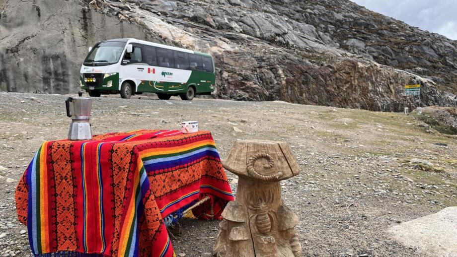 Rastplatz, unterwegs nach Huaraz