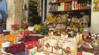 Obststand in Korfu Stadt