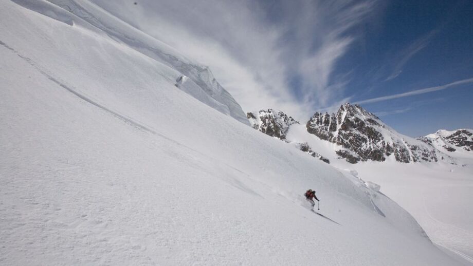 Abfahrt Haute Route Winter