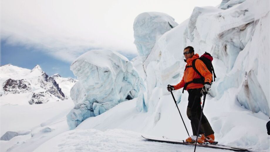 Großer Gletscherbruch Haute Route Winter