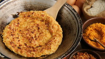 Knuspriger Brotfladen in Jordanien