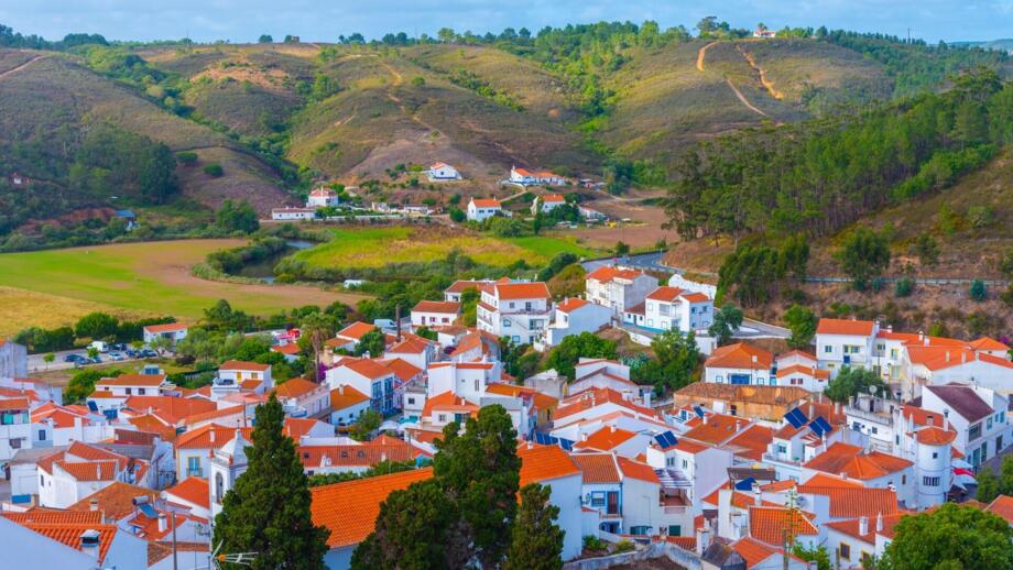 Die Häuser von Aljezur in Portugal