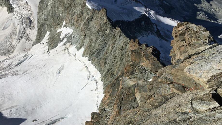Ausgesetzter Rothorngrat von Zinalrothorn