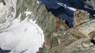 Ausgesetzter Rothorngrat von Zinalrothorn