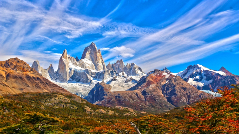 Markante Felsgipfel des Fitz Roy in Patagonien