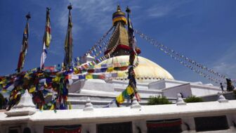 Die Bodnath Stupa in Kathmandu