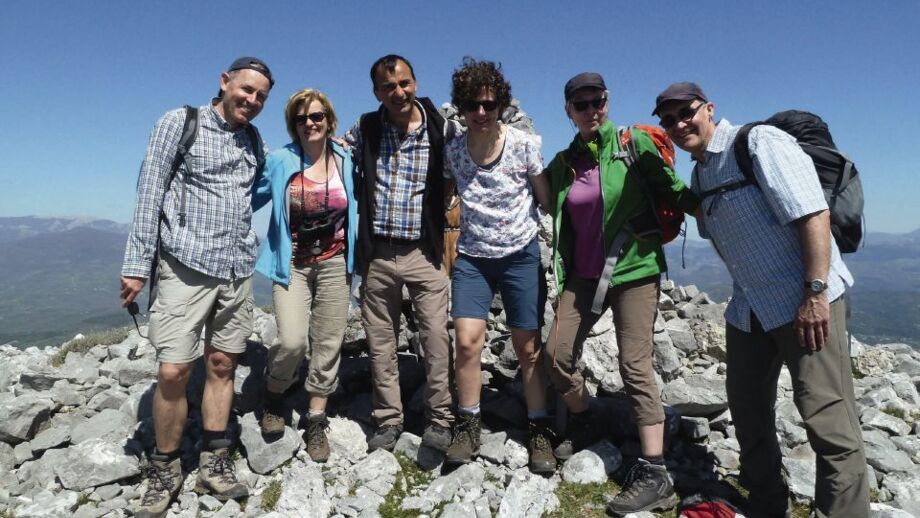 Gruppenfoto im Cilento Nationalpark von Wanderer