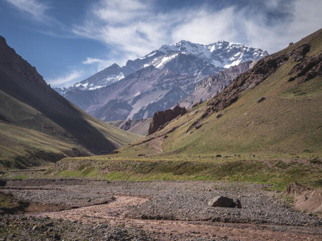Expedition - Blick auf den Aconcagua in Argentinien