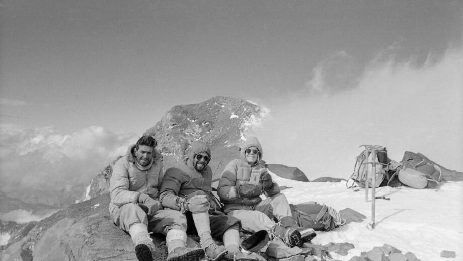 Altes Foto im Aconcagua Basecamp