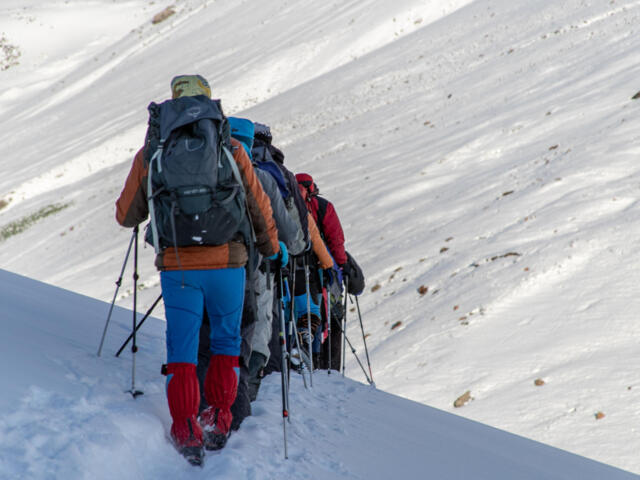 Gruppe beim Aufstieg