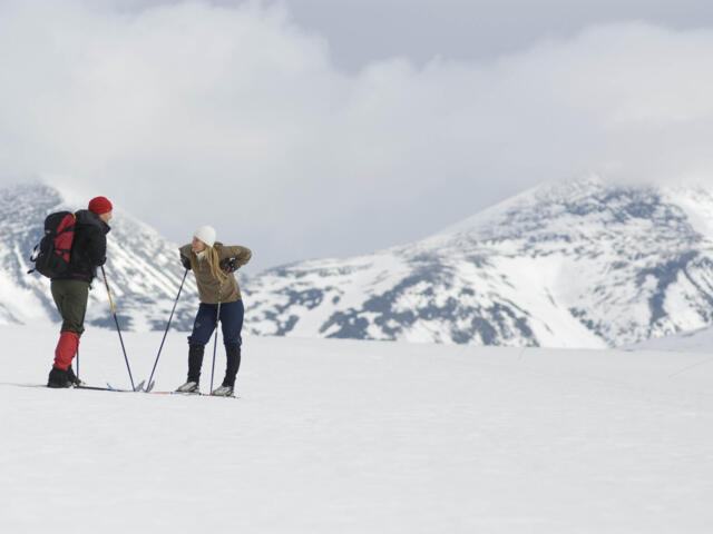 Zwei Langläufer im Rondane Nationalpark