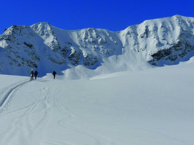 Skispur imSchnee