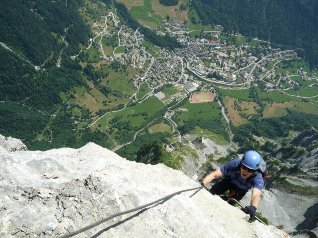 Anspruchsvolle Klettersteige im Wallis