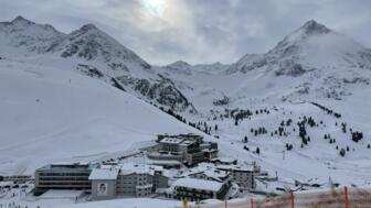 Aussicht auf das Skigebiet Kühtai