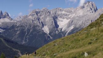 Die Bergwelt der Dolomiten als Highlight des Streckenverlauf der MTB Transalp.