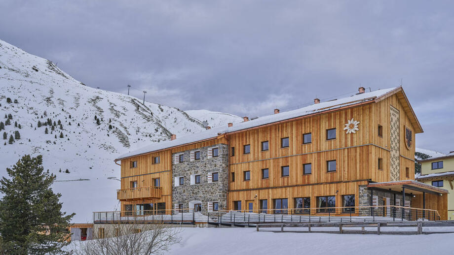 Dortmunder Hütte im Kühtai von außen