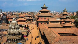 Blick auf den Durbar Square