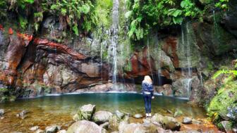 Die Wasserfälle von Rabacal auf der Atlantikinsel Madeira