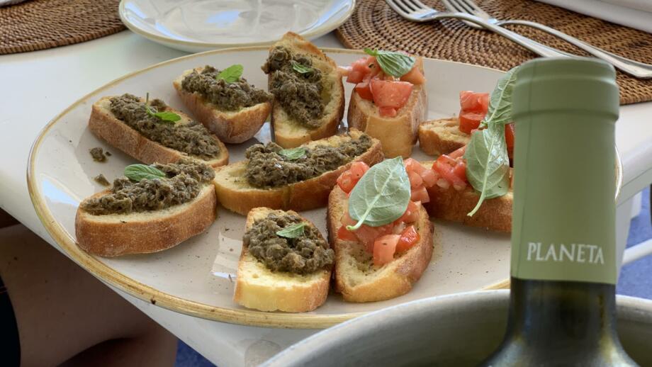 italienische Vorspeise Bruschetta