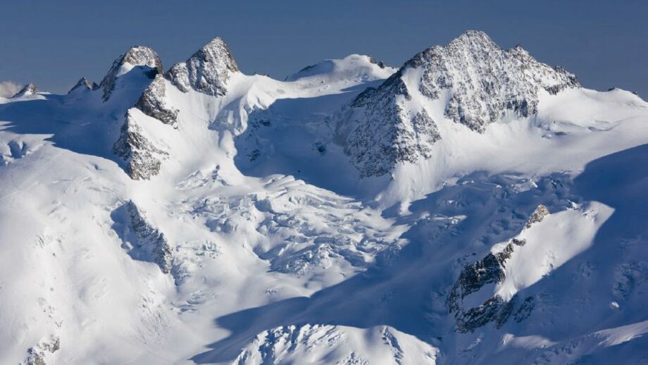 Gletscherpanorama im Bereich des Piz Palü nahe Diavolezza