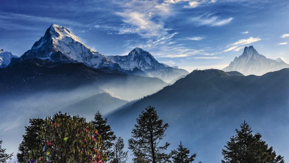 Landschaft rund um die Dhaulagiri Berge