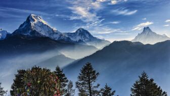 Landschaft rund um die Dhaulagiri Berge