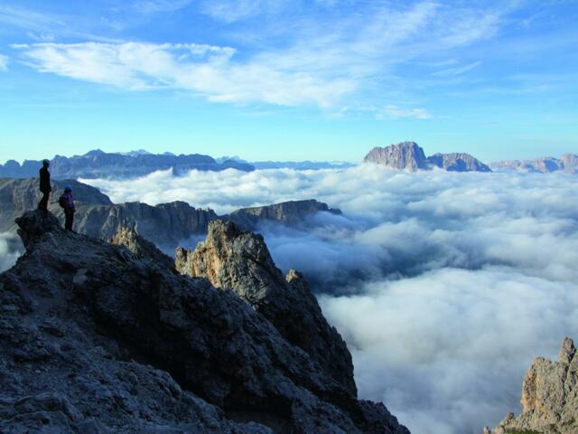 Schöne Aussicht auf das Sellagebiet