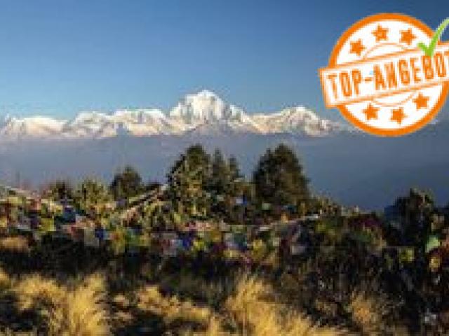 Top Angebot Nepal – Lodge-Trekking Annapurna zum Aussichtsberg Poonhill – inkl. Flug