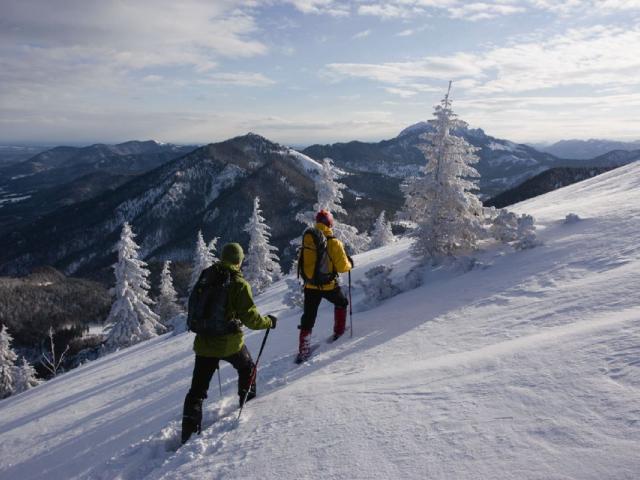 Schneeschuhgeher in den Bayerischen Alpen