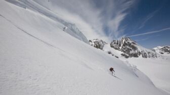 Abfahrt Haute Route Winter
