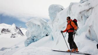 Großer Gletscherbruch Haute Route Winter