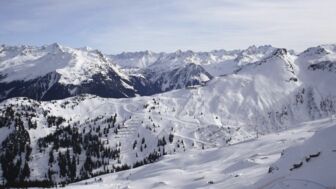 Bergkulisse in der Silvretta-Montafon-Skiarena