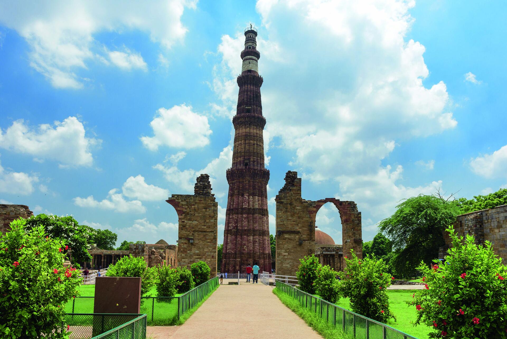Turm Qutab Minar in Delhi