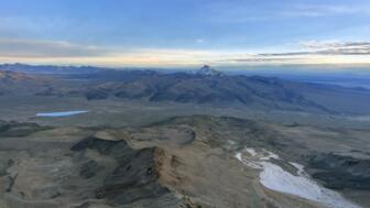 Blick über die schöne Landschaft Boliviens