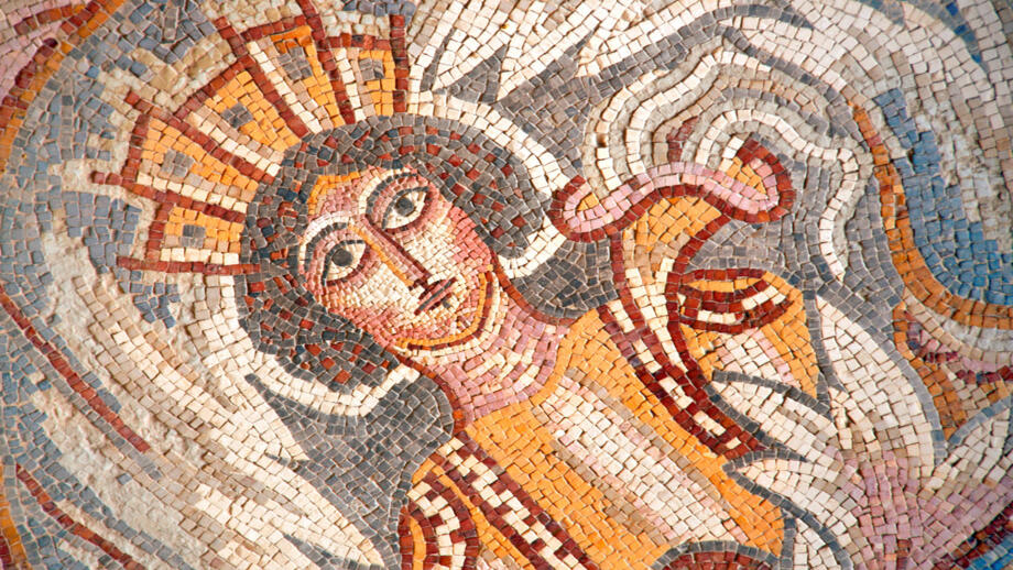 Christliches Mosaik in Madaba in Jordanien