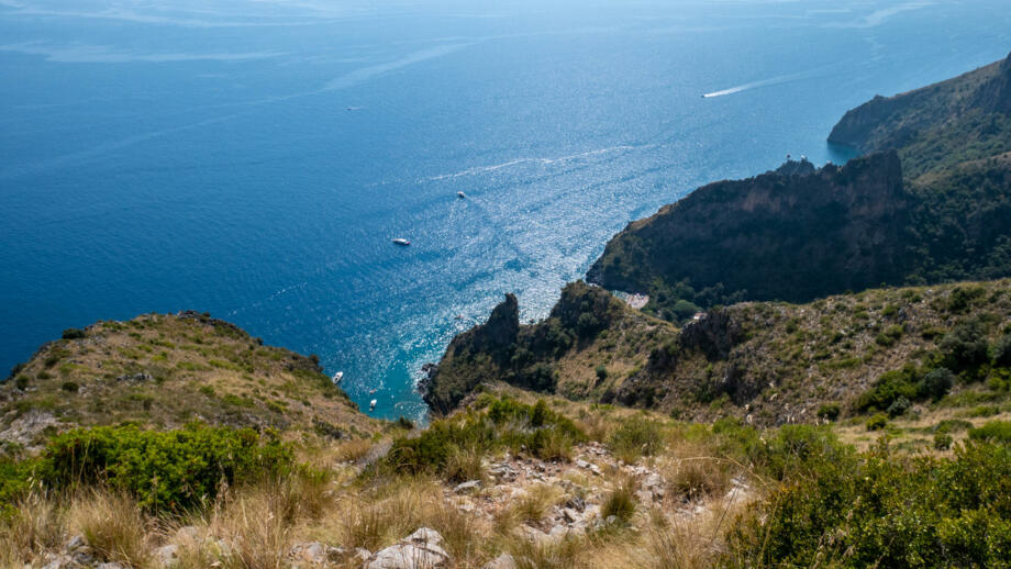 Aufnahme von Vallone di Marcellino Meeresschutzgebiet Küste der Infreschi und der Masseta im Cilento und Nationalpark Valle di Diano