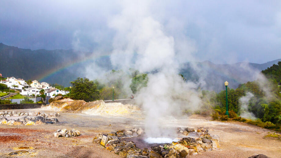Heiße Thermalquellen bei Furnas