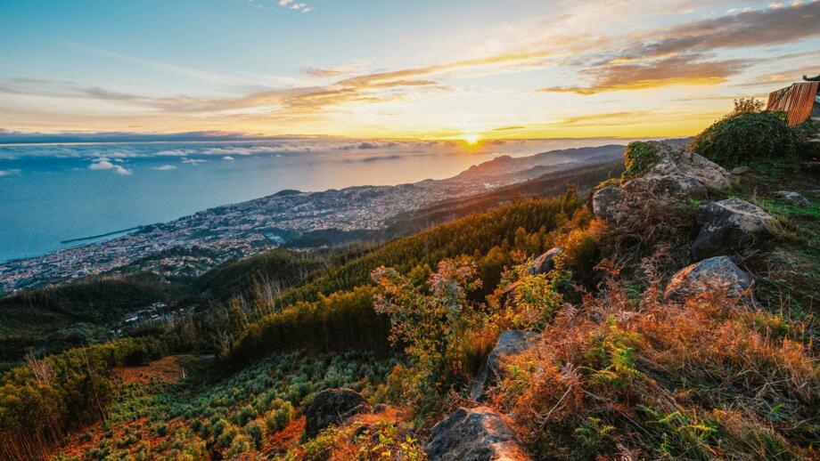 Sonnenuntergang über den Azoren