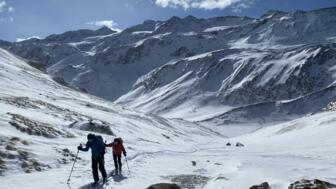 Skitourengeher im Aufstieg